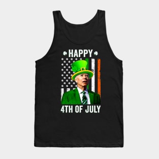 Happy 4th Of July Confused Funny Joe Biden St Patricks Day Tank Top